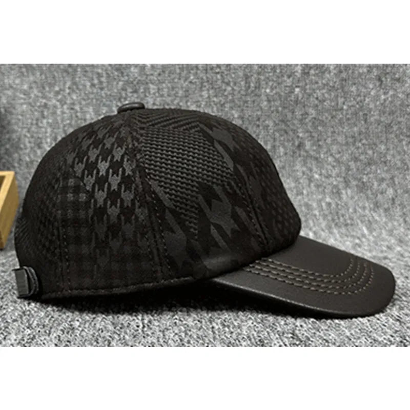 Stunning Sheepskin Leather Baseball Cap