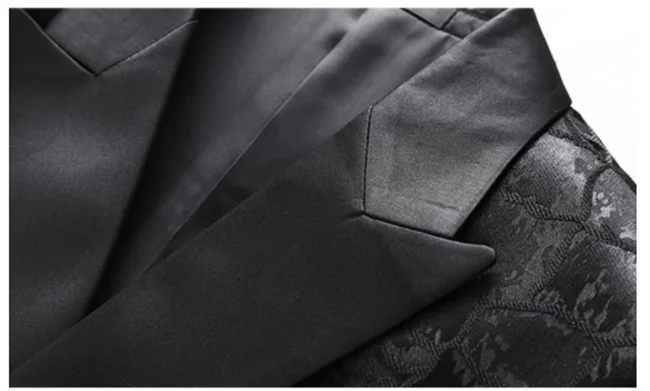 Premium Double Breasted Jacquard Blazer