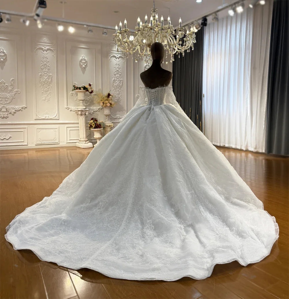 Luxury Sweetheart Princess Bridal Gown