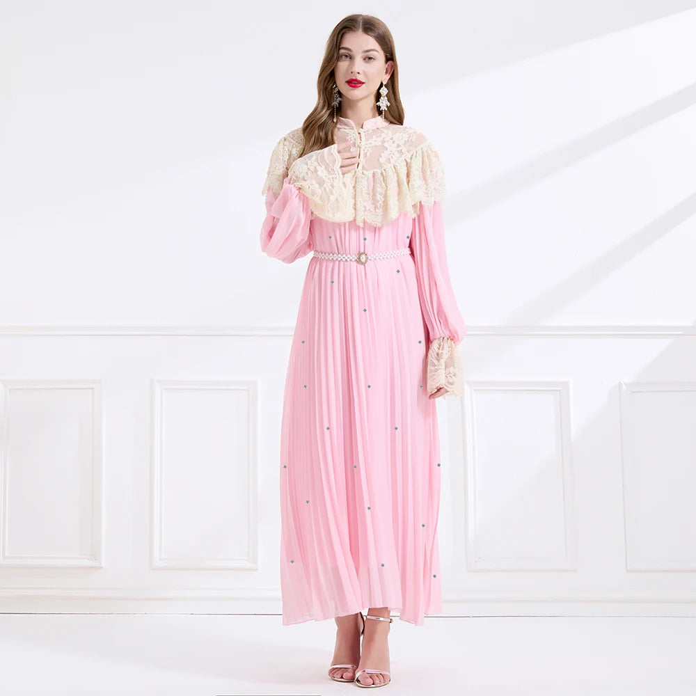 Wonderful Lace Spliced Party Dress