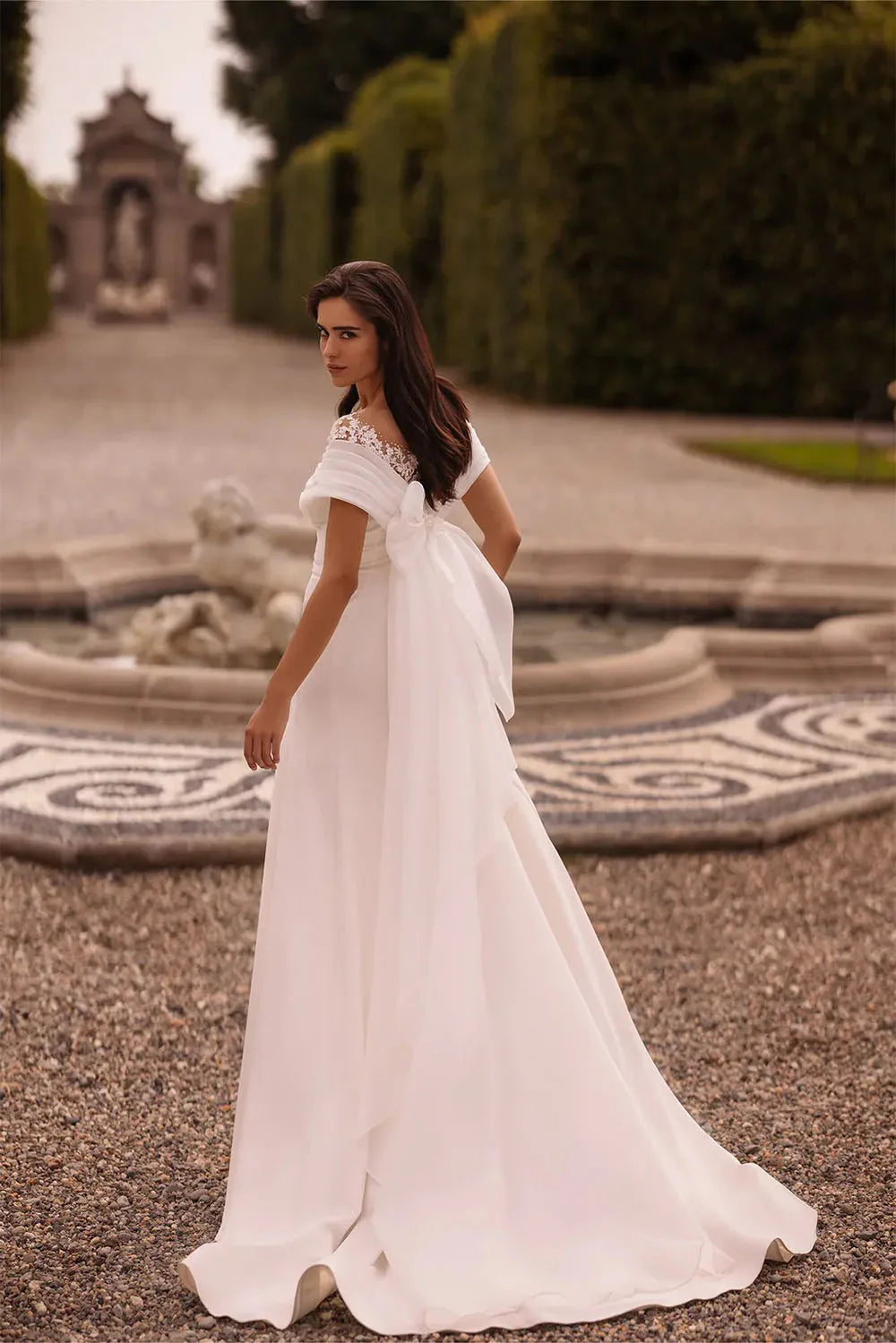 Beautiful Beaded Bow Bridal Couture