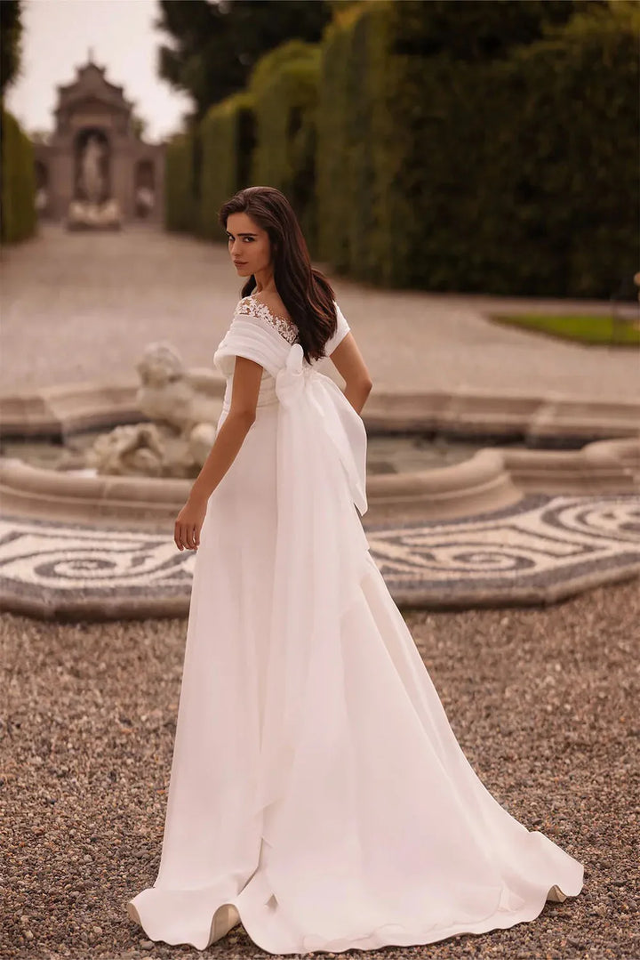 Beautiful Beaded Bow Bridal Couture