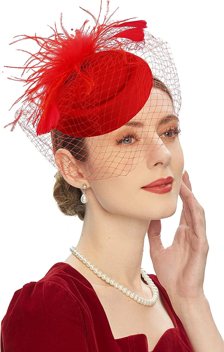 Fascinating Fishnet Veil Hat