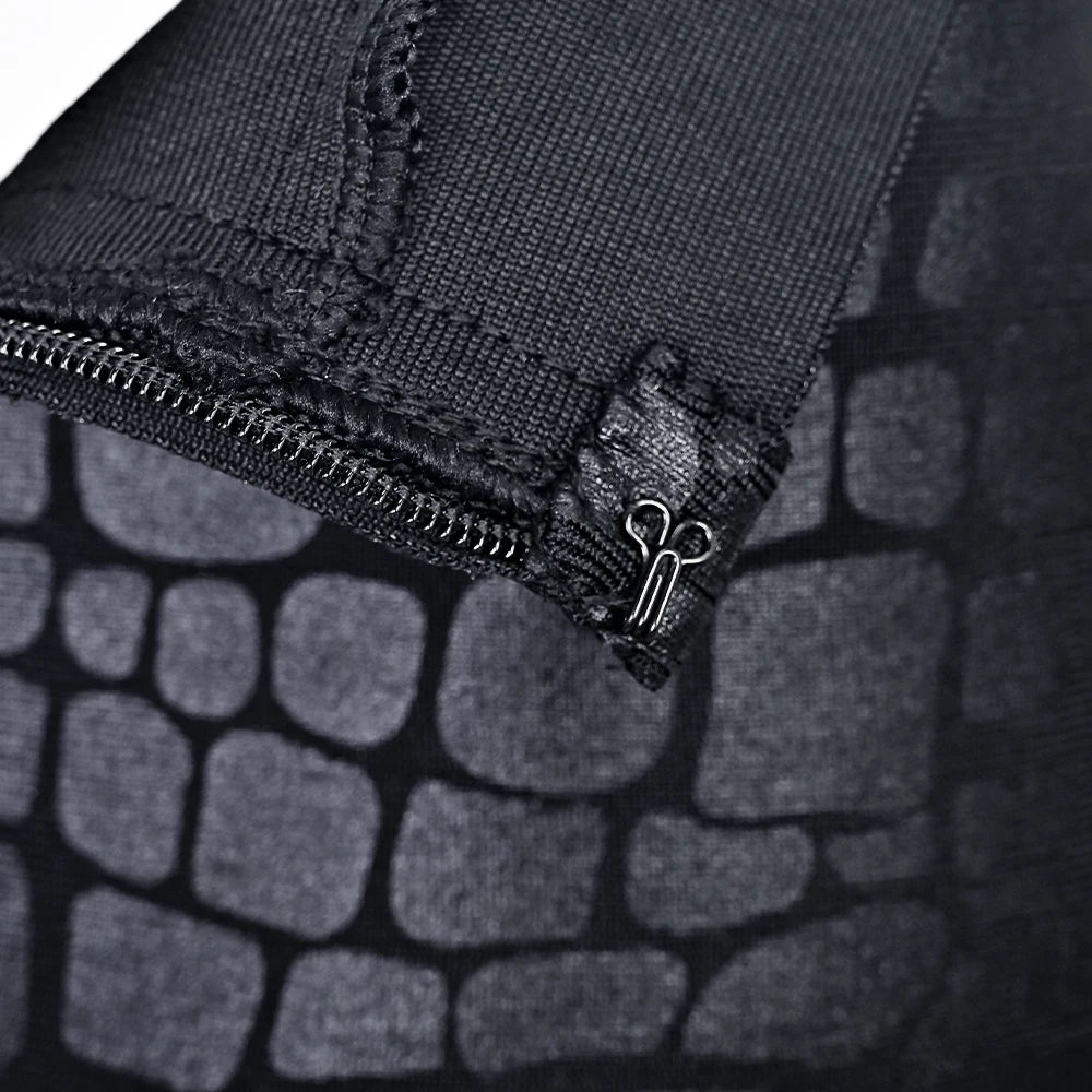 Elegant Stone Geometry High-Waist Skirt