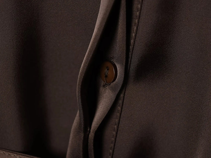 Stunning Front Button Belted Shirt