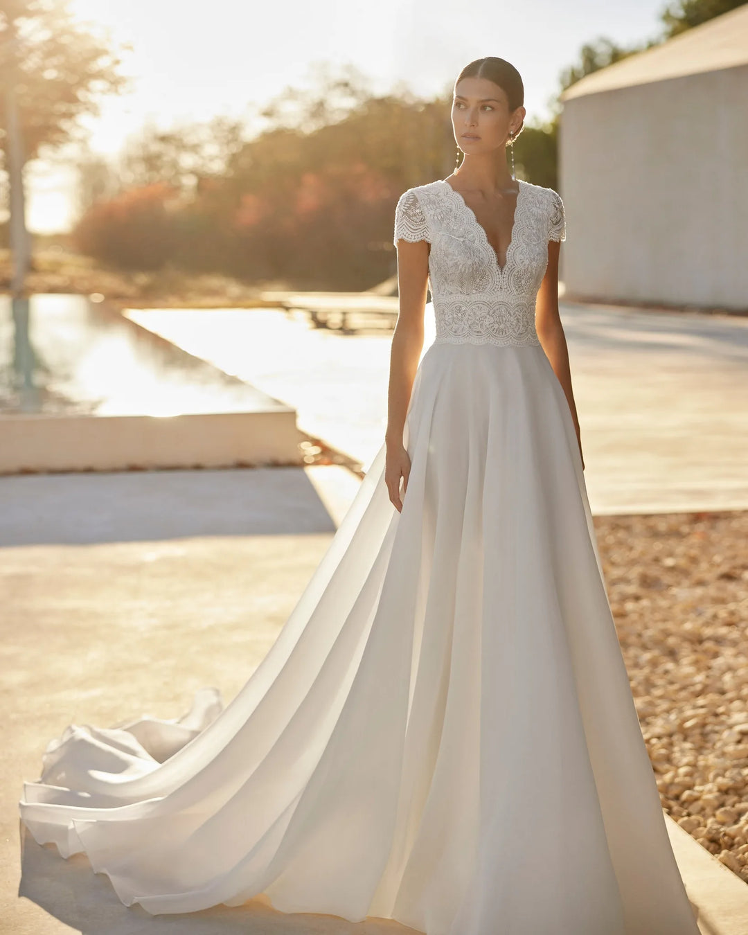 Stunning Button Back Bridal Dress