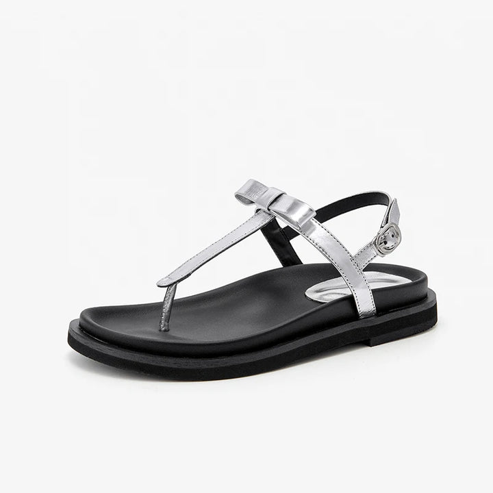 Stylish Buckle Strap Flip-Flop Sandals