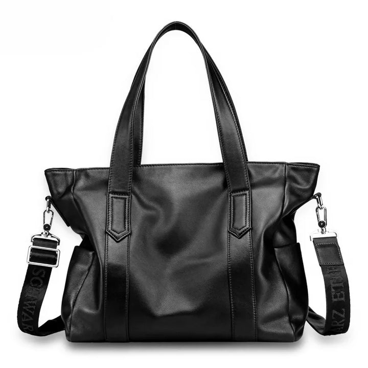 Premium Leather Layered Tote Bag