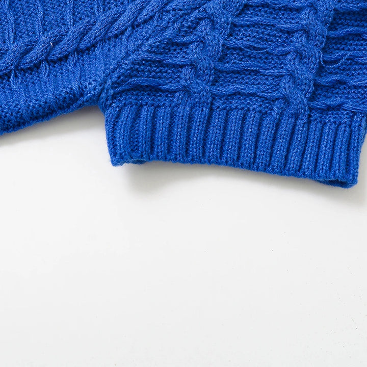 Cropped Knitted Casual Cardigan