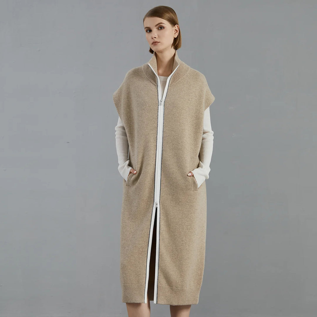 Luxurious Cashmere Long Cardigan Sweater