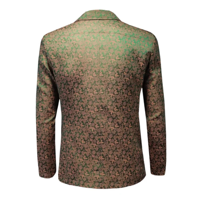 Fancy Printed Slim Fit Blazer
