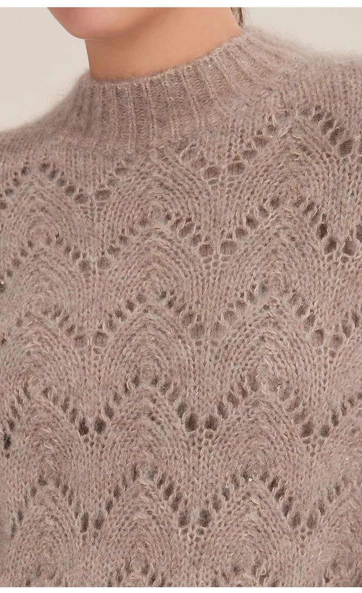 Refined Cashmere Mock Neck Jumper