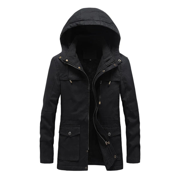 Fashionable Thick Fleece Parka Jacket