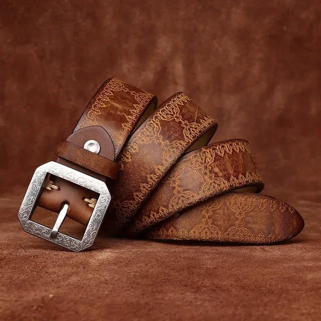 Versatile Extra-thick Genuine Leather Belt