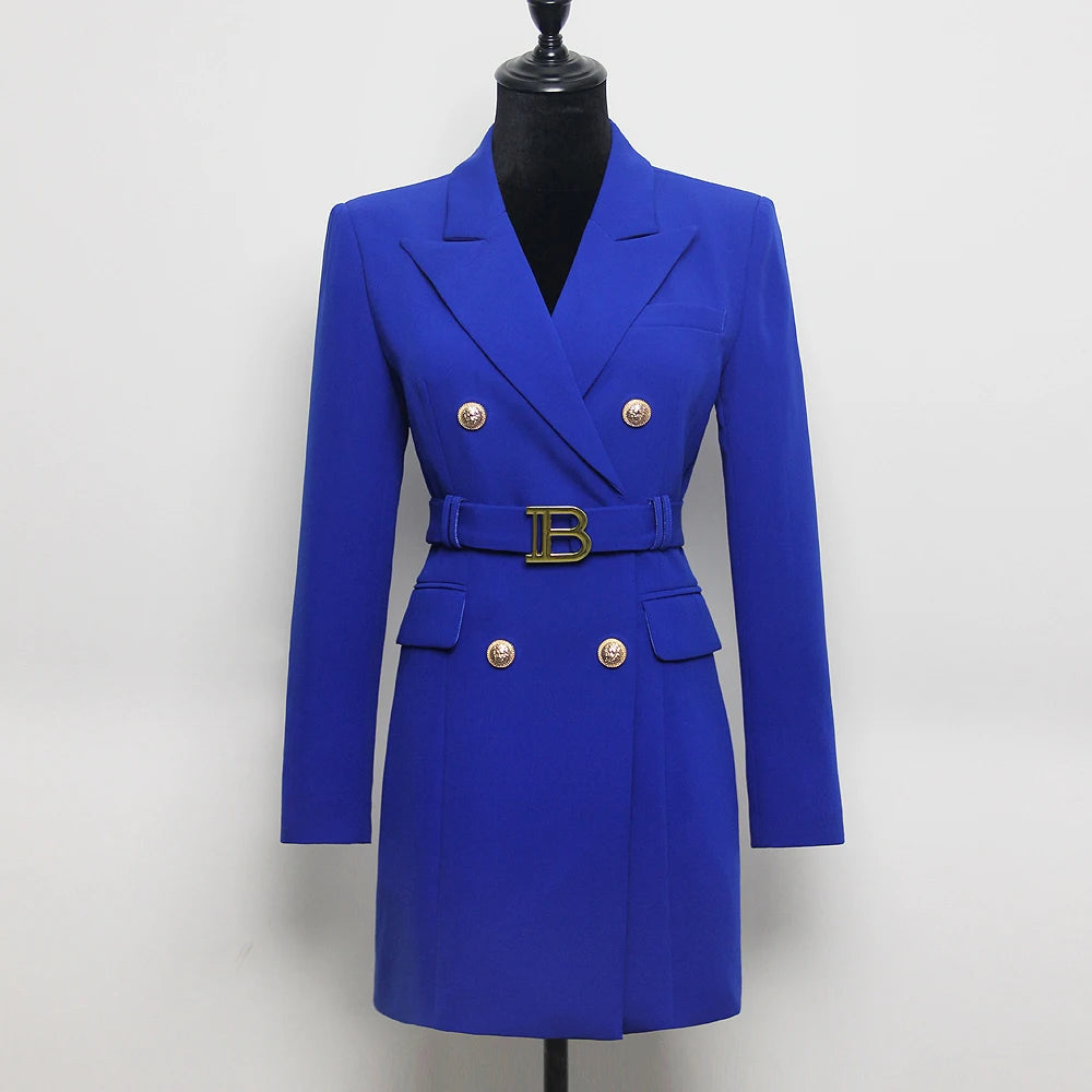 Keep You Accompanied Belted Blazer