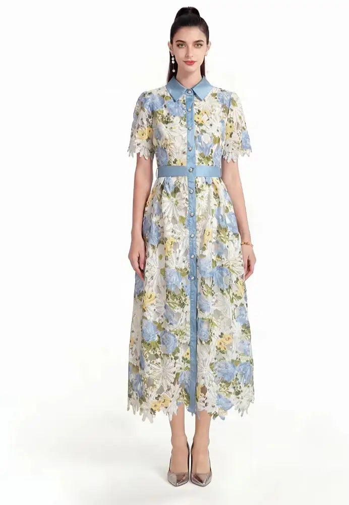 Classic Water-Soluble Embroidered Dress