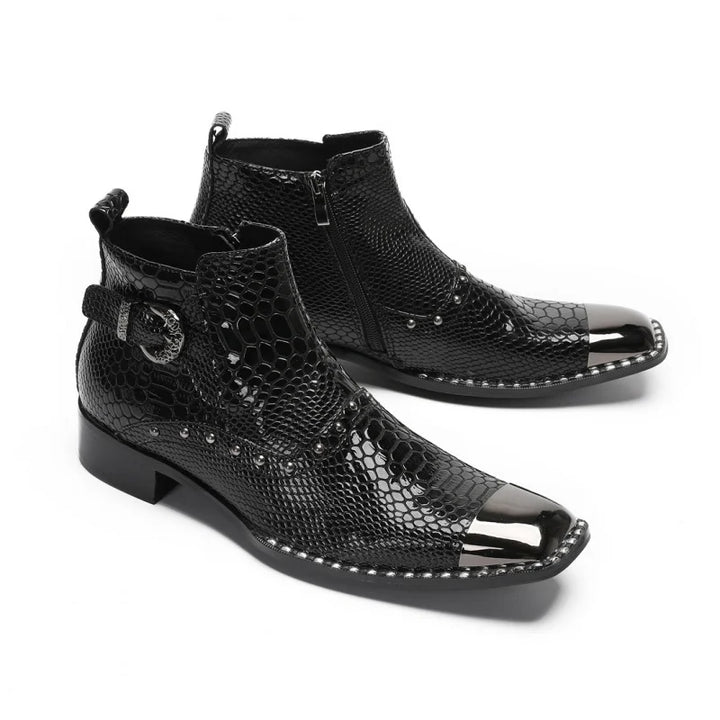 Refined Pointed Toe Zip Ankle Boots