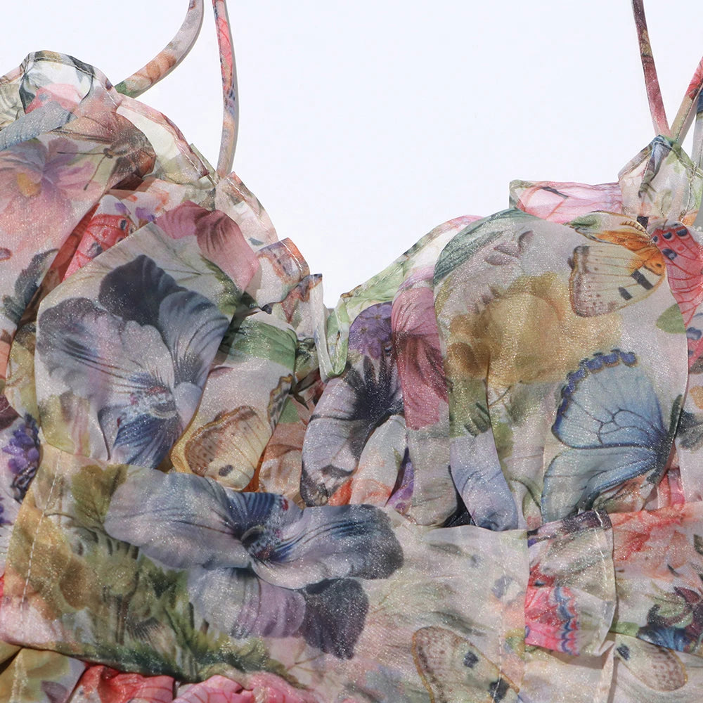 Fancy High Waist Mini Dress