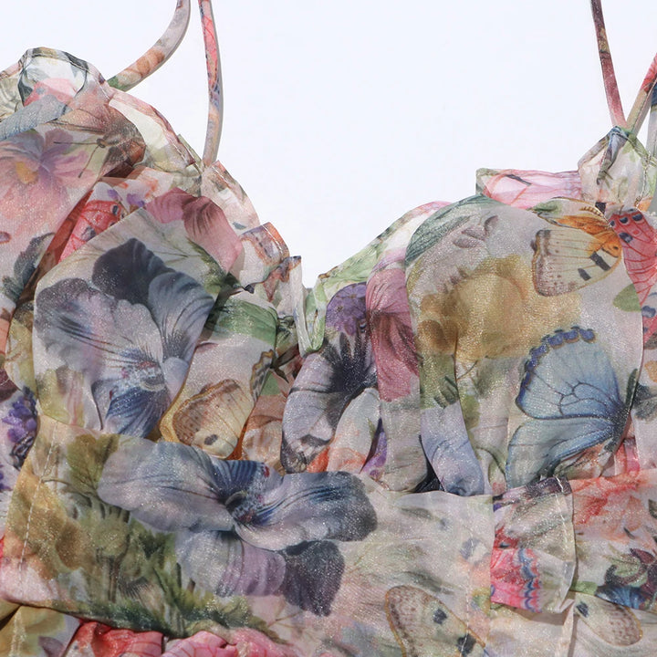 Fancy High Waist Mini Dress