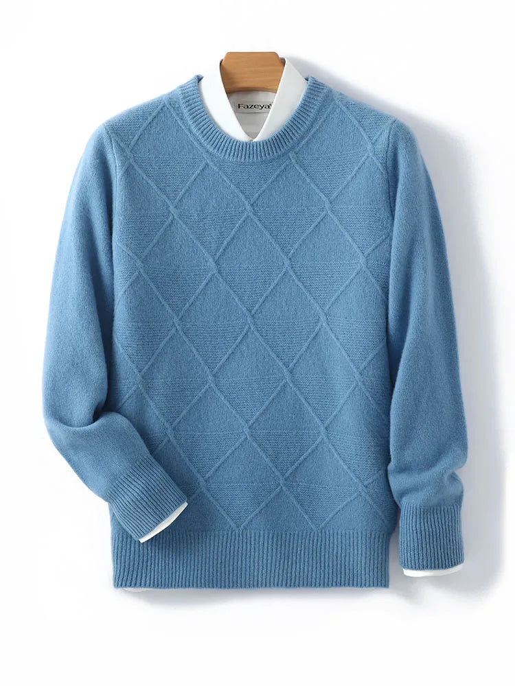 Casual Pure Wool Knitted Sweater