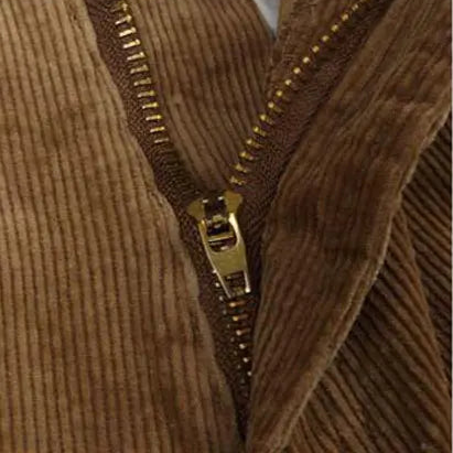 Stretchable Corduroy Bell-Bottom Trousers