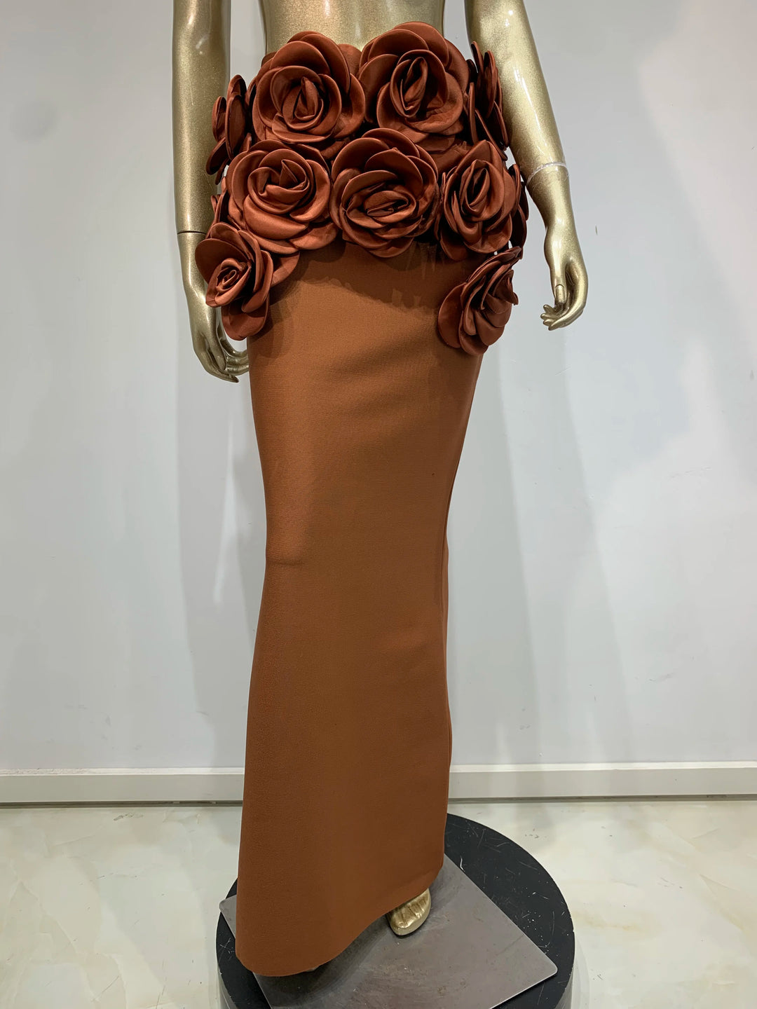 Floral Celebrity Style Two Piece Maxi Dress