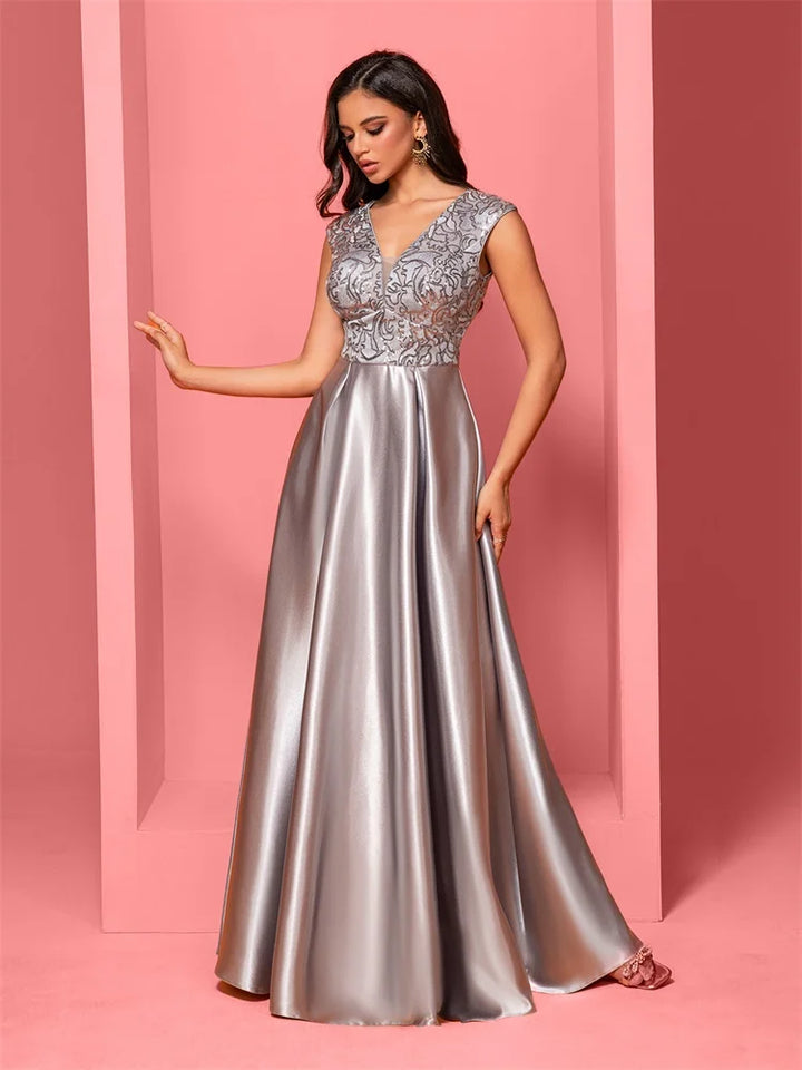 Sophisticated Floor-Length Evening Gown
