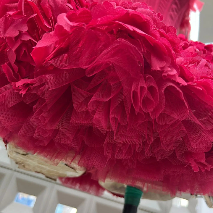 Alluring Floral Ruffle Mini Dress