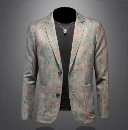 Fancy Printed Slim Fit Blazer