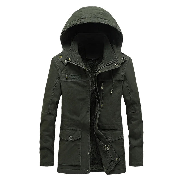 Fashionable Thick Fleece Parka Jacket