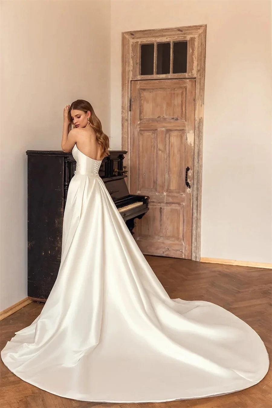 Effortless Detachable Skirt Wedding Dress
