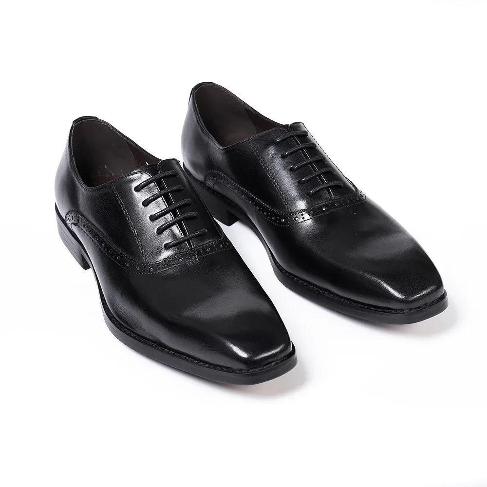 Refined Plain Toe Oxford Shoes