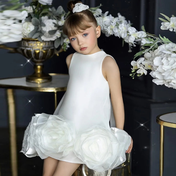 Charming Floral Little Bridesmaid Dress