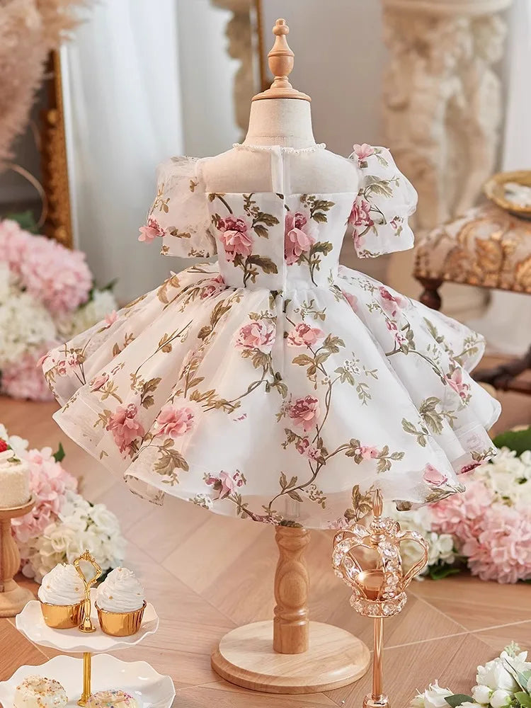 Elegant Floral Princess Ball Gown