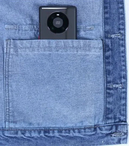 Stylish Button-Up Denim Jeans Coat