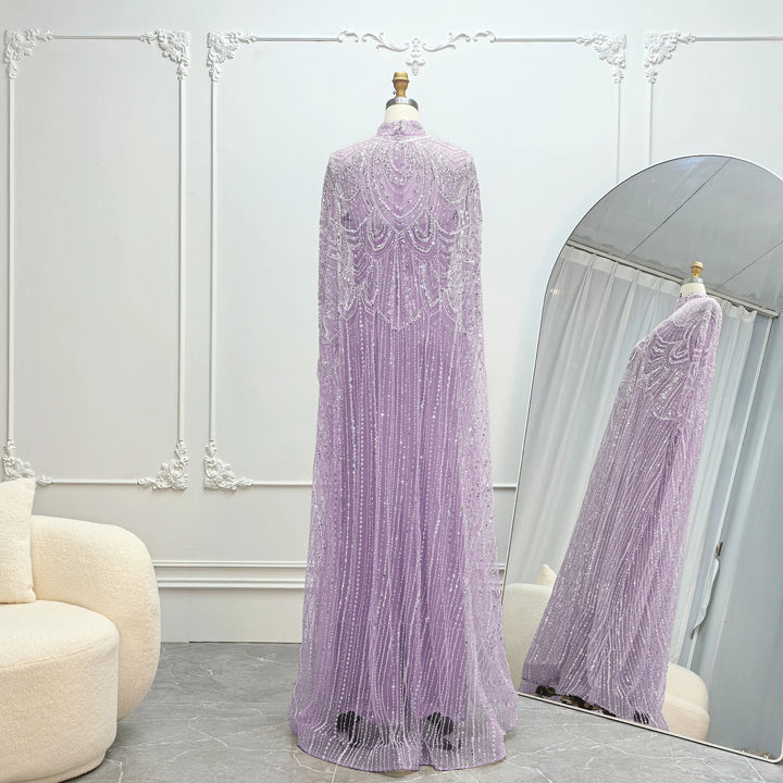 Luxurious Cape Wedding Party Dress