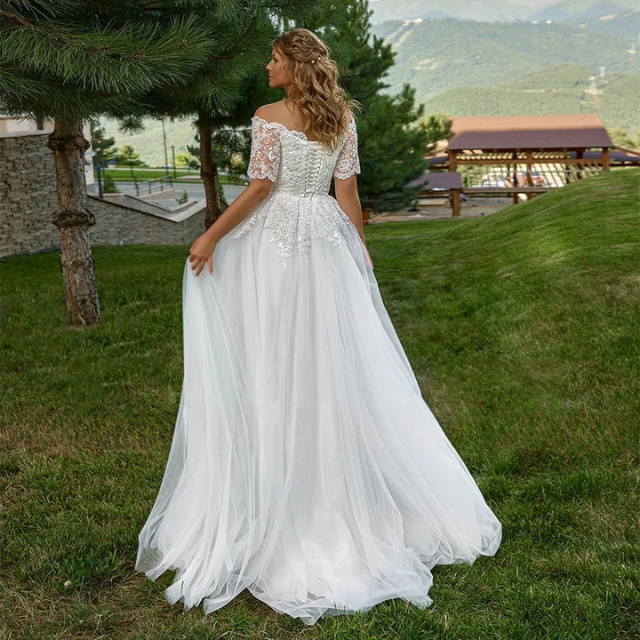 Beautiful Beading Appliques Wedding Dress