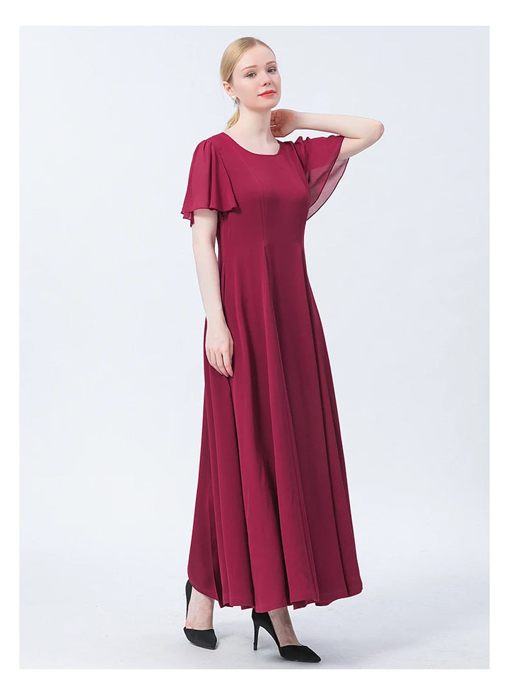 Radiant Red Silk Dress