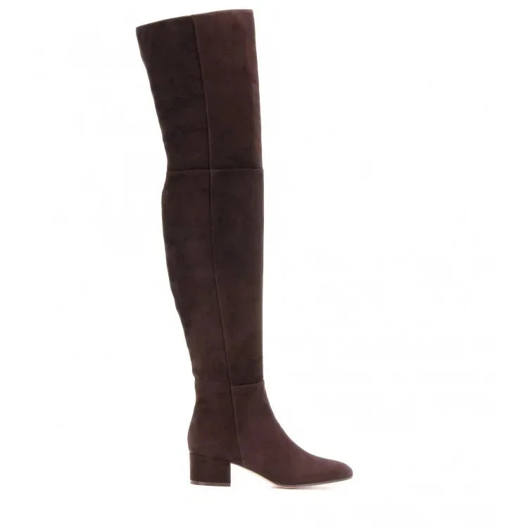 Premium Round Head Mid-heel Boots