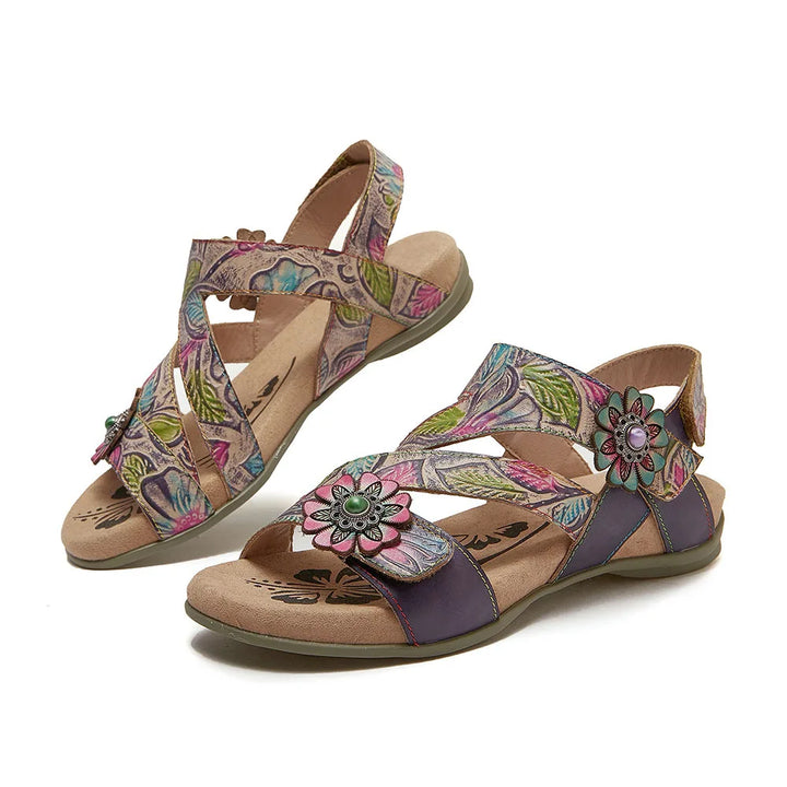 Vintage Bohemian Printed Sandals