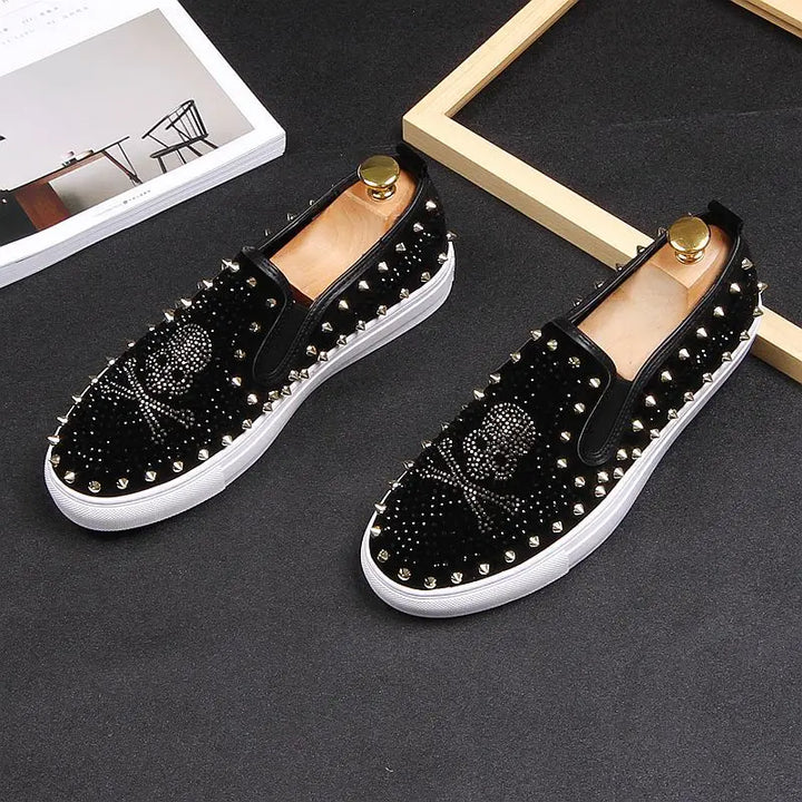 Cool Punk Slip-On Flat Loafers
