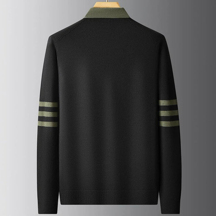 High End Warm Lapel Wool Sweater