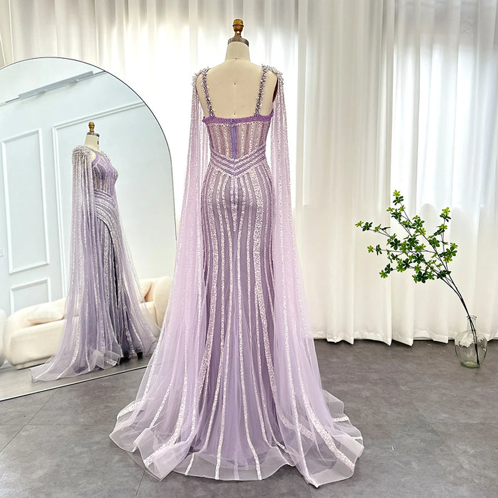 Luxury Sequins Trumpet Evening Gown