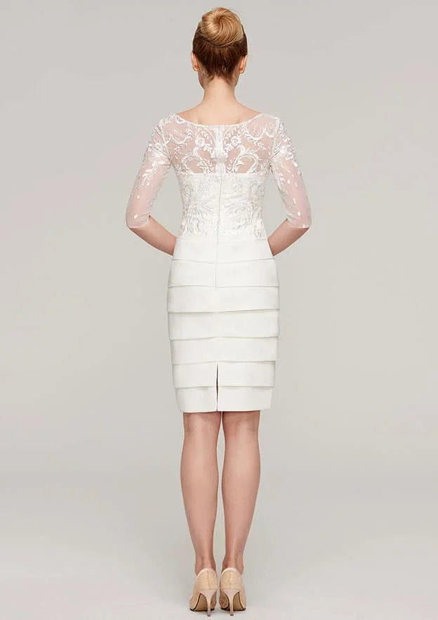 Romantic Knee-Length Mother Of Bride Dress