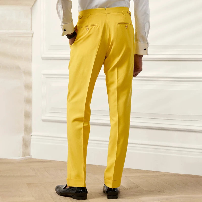 British Elegant Style Dress Pants