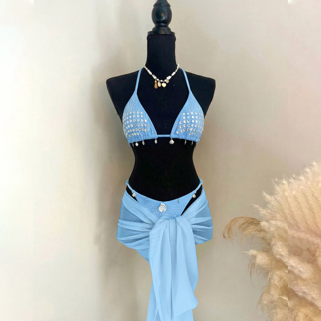Classic 3Pcs Shell Swimwear