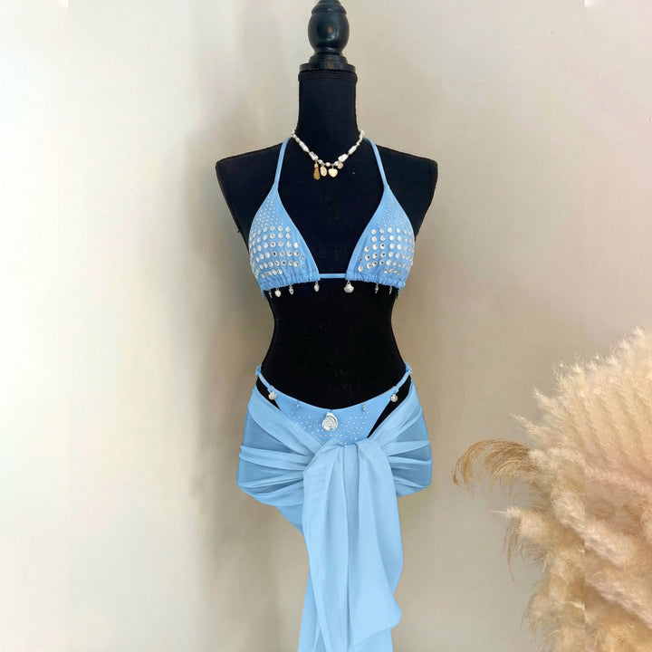 Classic 3Pcs Shell Swimwear