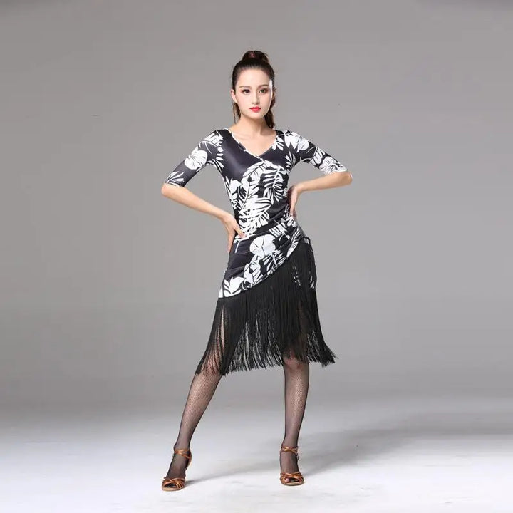 Stylish Middle-sleeves Dance Dress