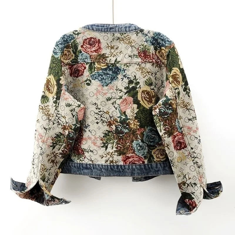 Retro Jacquard Short Jacket