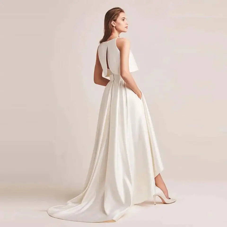 Classic High-Low Bridal Gown